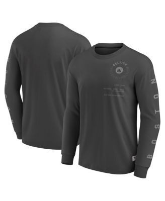Fanatics - Men's Gray Boston Celtics Elements Future Ground Tonal Info Long Sleeve T-Shirt