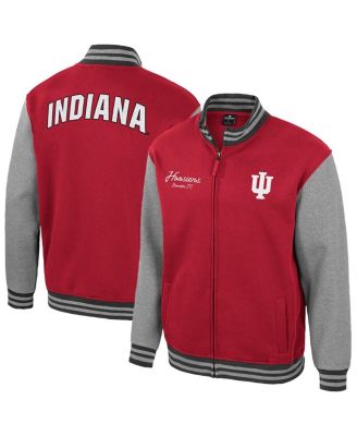 Colosseum - Men's Crimson Indiana Hoosiers Ambi-Turner Full-Zip Varsity Jacket