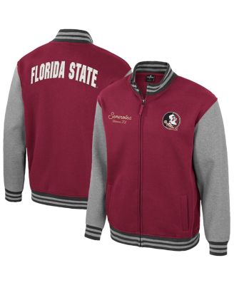 Colosseum - Men's Garnet Florida State Seminoles Ambi-Turner Full-Zip Varsity Jacket
