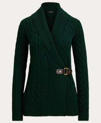 Women's Buckled Cotton Sweater