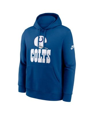 Men's Royal Indianapolis Colts Best Season Rewind Club Pullover Hoodie