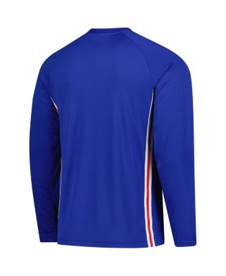 Men's Royal Philadelphia 76ers 2025/26 Authentic Pre-Game Legend Dri-FIT Long Sleeve Shooting T-Shirt