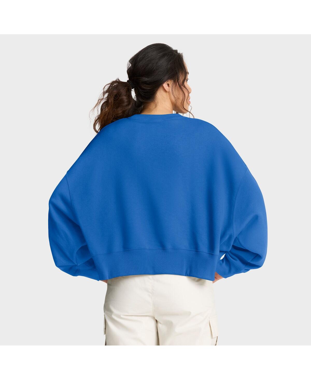 Nike Women's Blue Ucla Bruins Oversized Phoenix Arch Pullover Sweatshirt In Blue