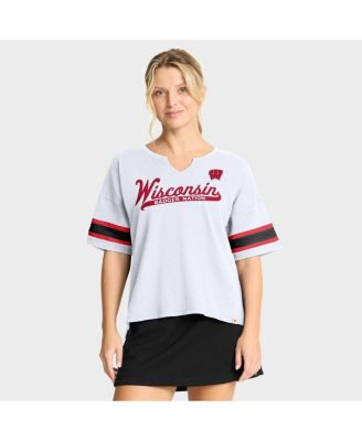 Fanatics - Women's White Wisconsin Badgers Hometown Premium Script T-Shirt