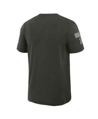 Men's Forest Green Dallas Cowboys 2025 Salute to Service Sideline Slub Dri-FIT T-Shirt