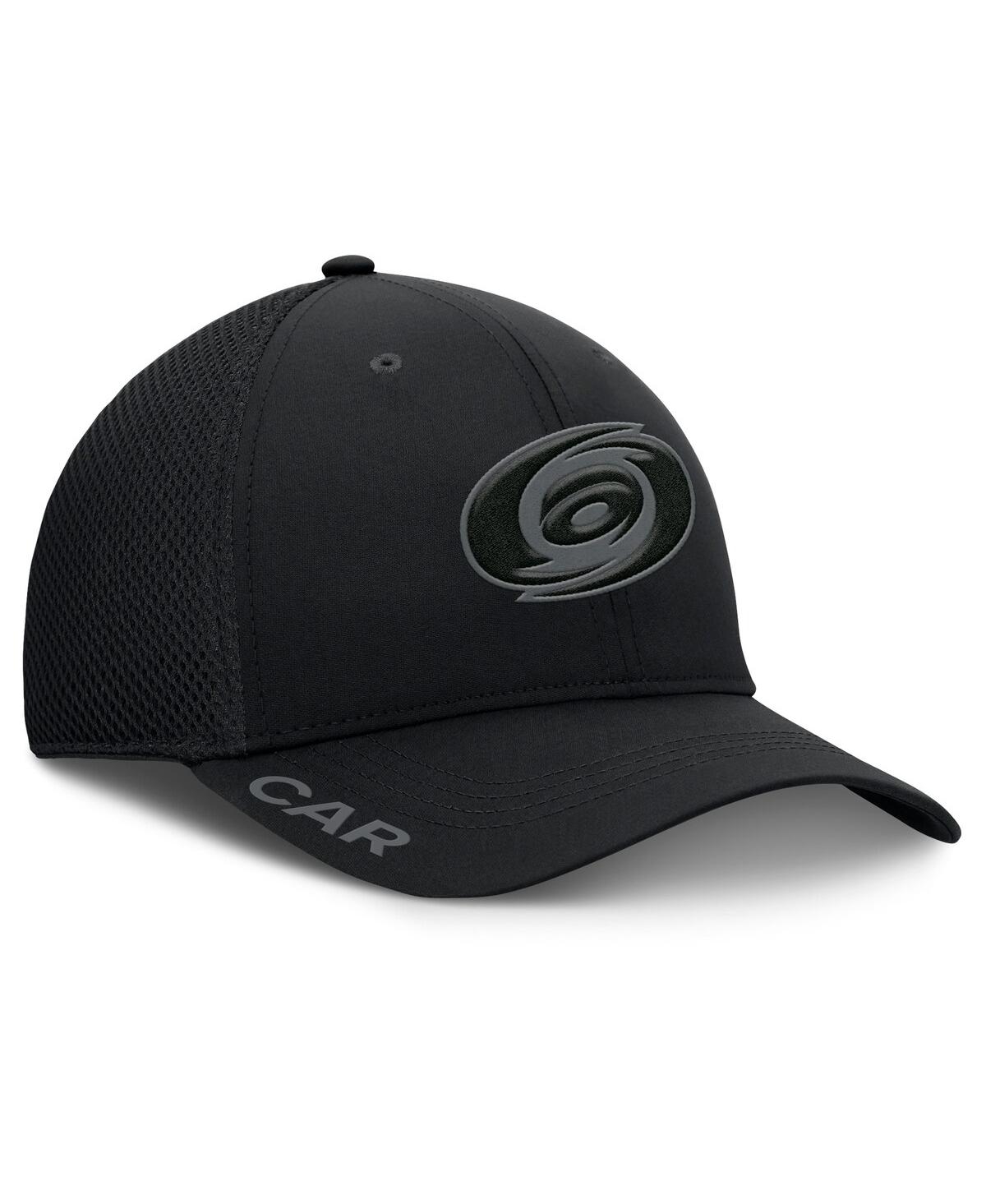 Fanatics Men's Black Carolina Hurricanes Authentic Pro Road Flex Hat In Black