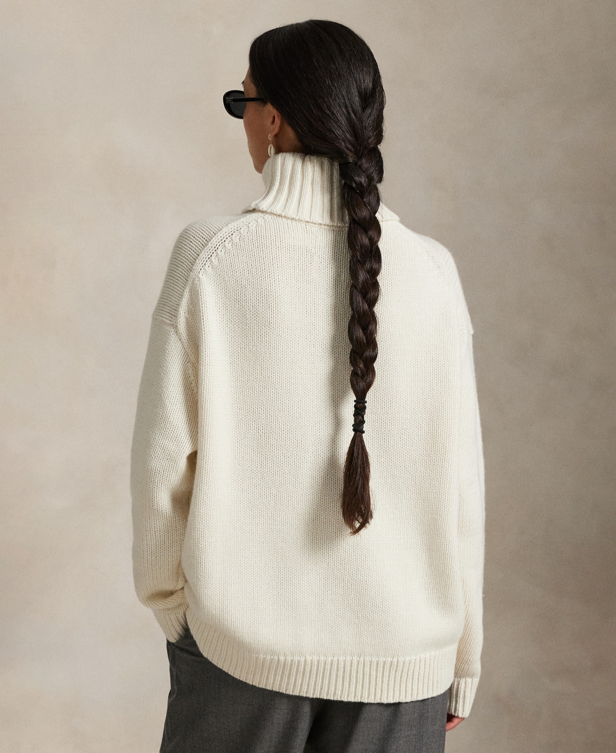 Polo Ralph Lauren Women's Yankees Long Sleeve Turtle Neck Sweater