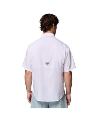 Men's White Tennessee Volunteers Tamiami Omni-Shade Button-Down Shirt