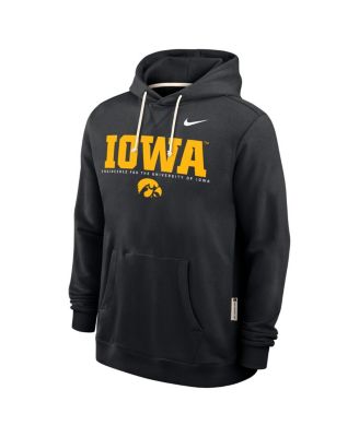 Men's Black Iowa Hawkeyes 2025 Sideline Standard Issue Dri-FIT Hoodie
