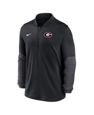 Men's Black Georgia Bulldogs One Goal Performance Half-Zip Pullover Hoodie