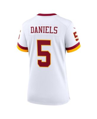 Women's Jayden Daniels White Washington Commanders Game Super Bowl Era Jersey