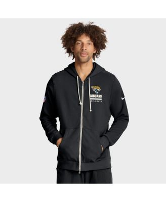 Nike - Men's Black Jacksonville Jaguars Sideline Standard Issue Utility Player Dri-FIT Full-Zip Hoodie