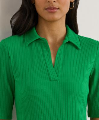 Women's Modern Rib Elbow Sleeve Dress