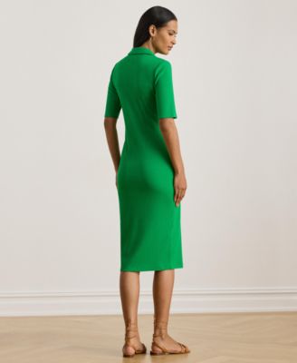 Women's Modern Rib Elbow Sleeve Dress