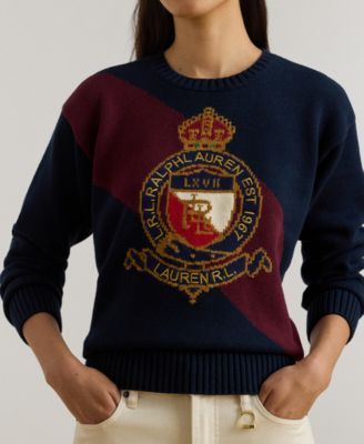 Women's Riednee Crest Combed Pull-On Sweater