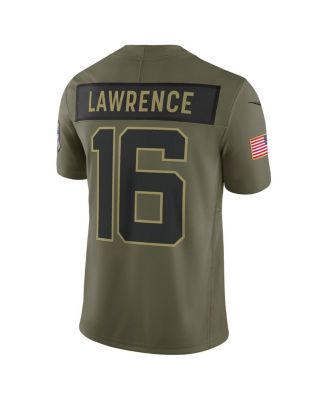 Men's Trevor Lawrence Olive Jacksonville Jaguars 2025 Salute to Service Limited Jersey