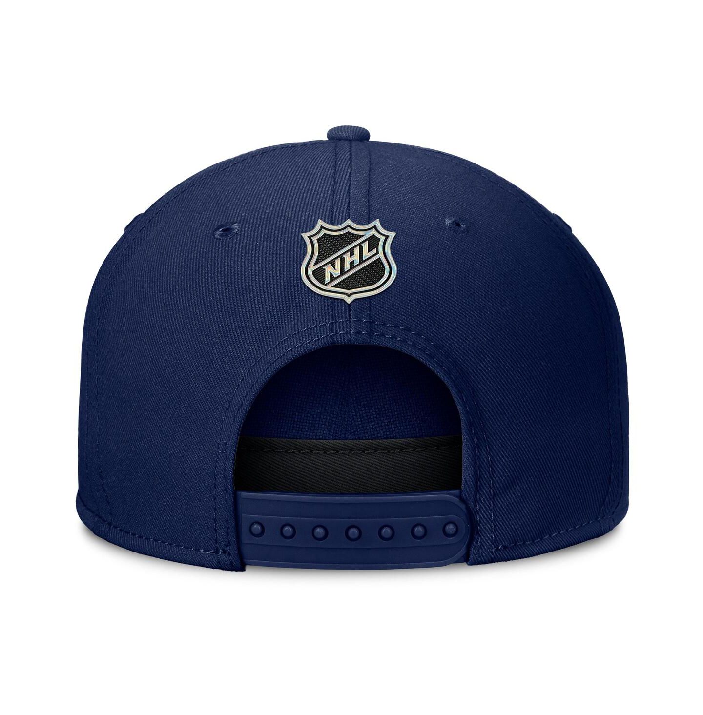 Мужская кепка Fanatics Navy New York Rangers Authentic Pro Rink Team Code Snapback Hat — фото 4