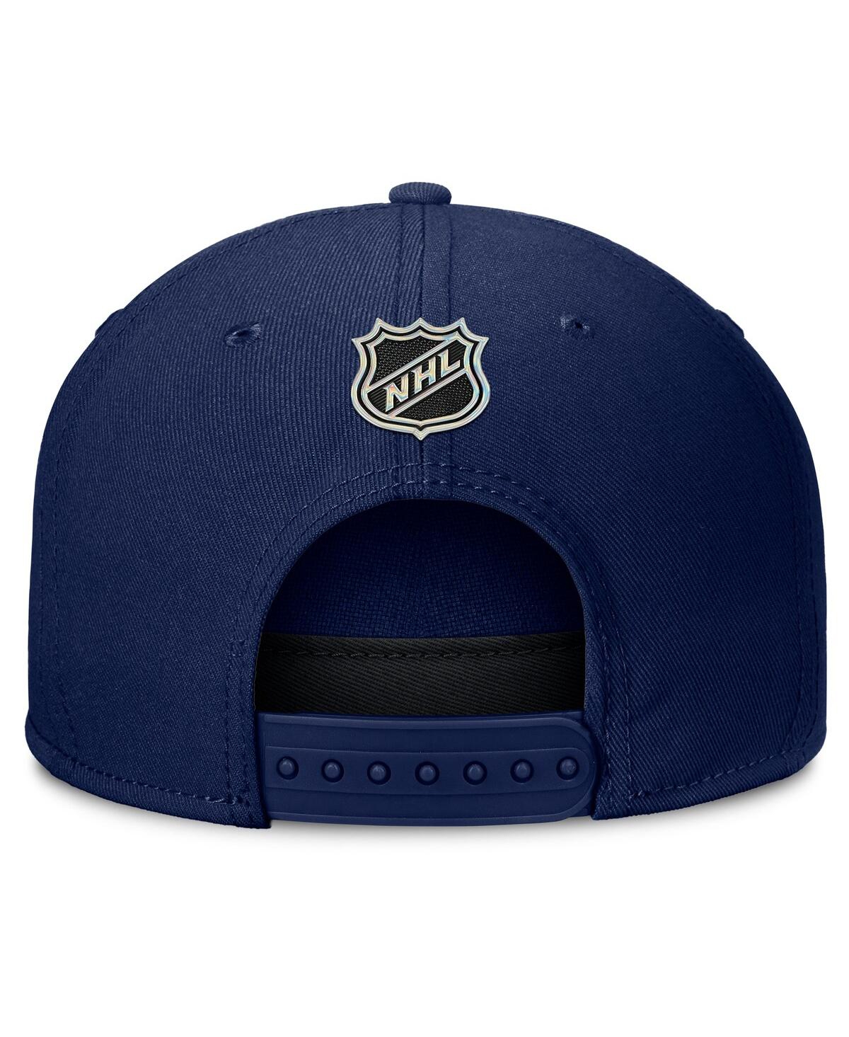 Fanatics Men's Navy New York Rangers Authentic Pro Rink Team Code Snapback Hat In Blue