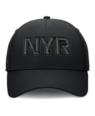 Men's Black New York Rangers Authentic Pro Road Team Code Flex Hat