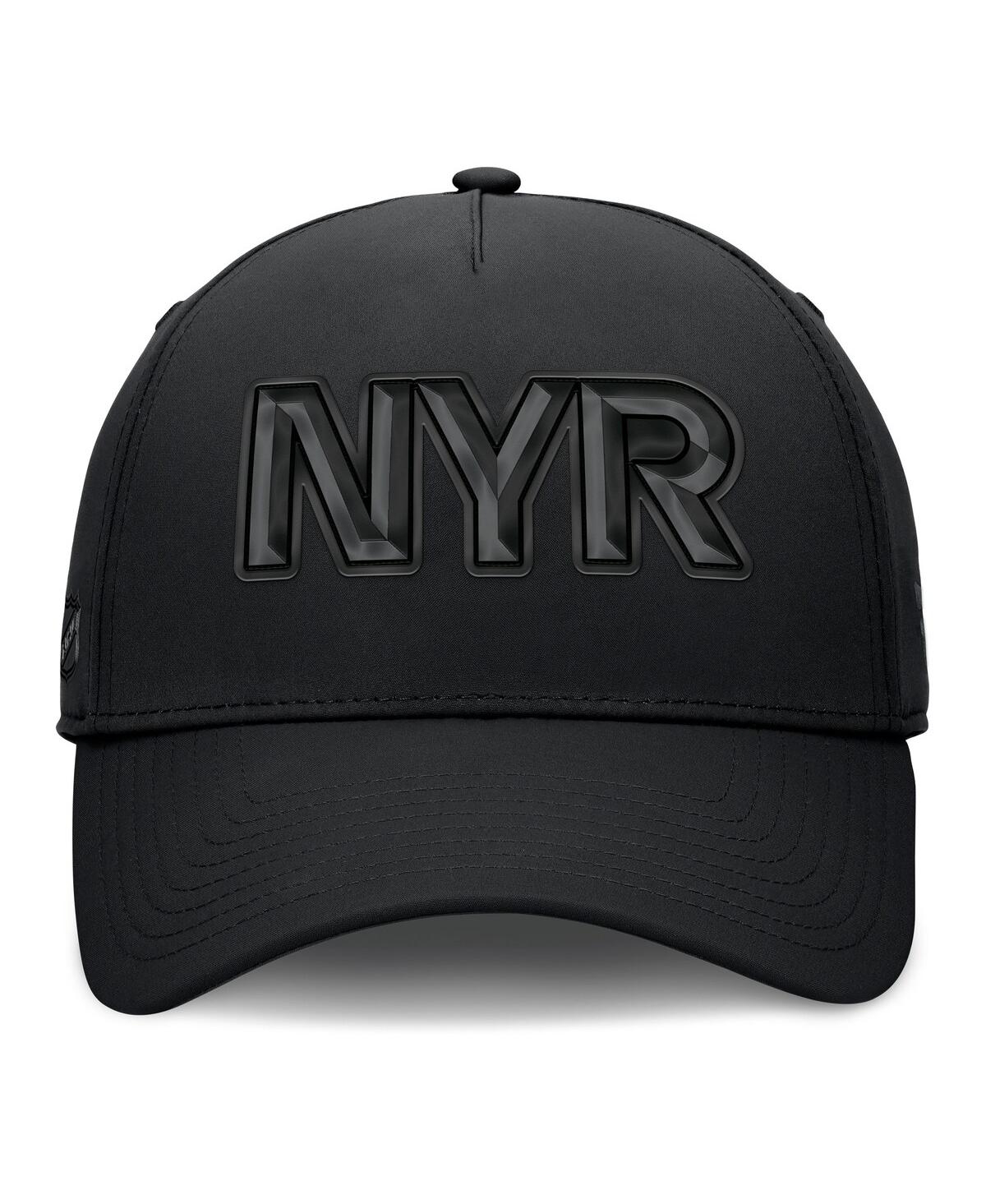 Fanatics Men's Black New York Rangers Authentic Pro Road Team Code Flex Hat In Black