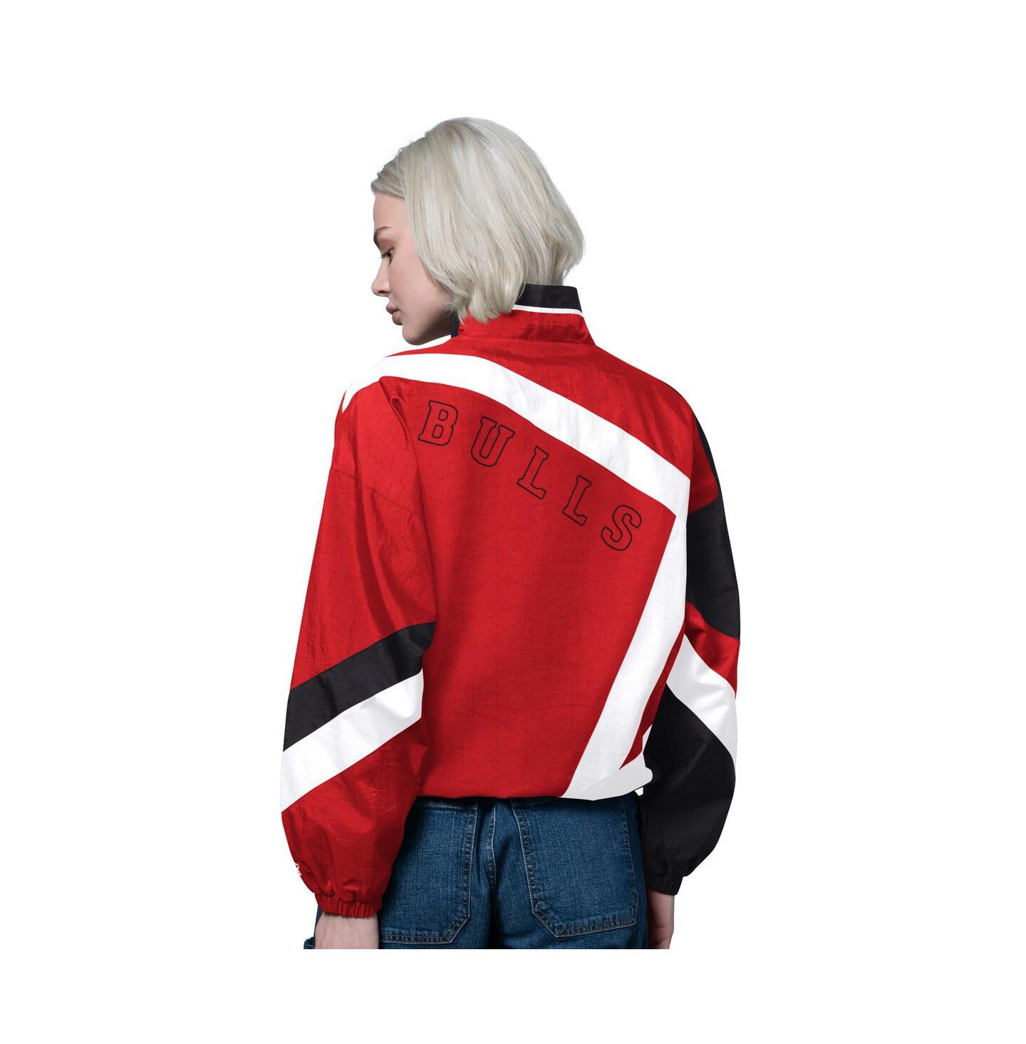 Женская куртка Starter Red/Black Chicago Bulls 1st Quarter Full-Zip — фото 2