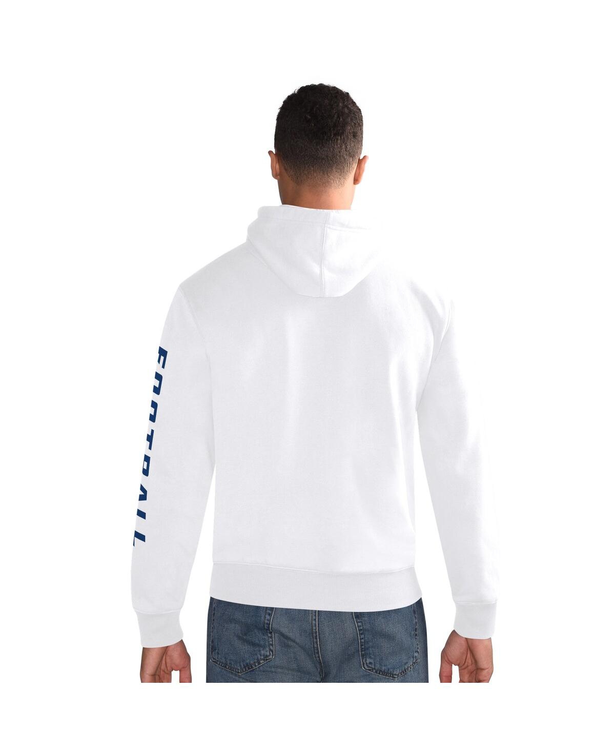Starter Men's White Buffalo Bills Pullover Hoodie