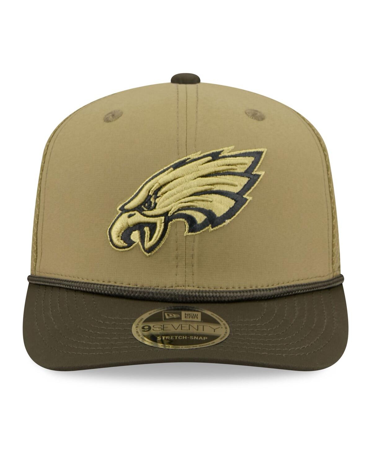 New Era Men's Green Philadelphia Eagles 2025 Salute To Service 9seventy Adjustable Hat In Multi