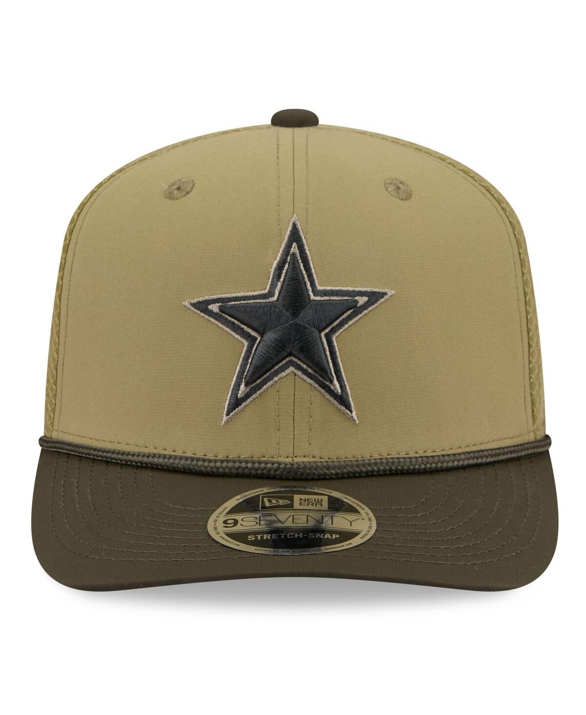 New Era Men's Green Dallas Cowboys 2025 Salute To Service 9seventy Adjustable Hat In Multi