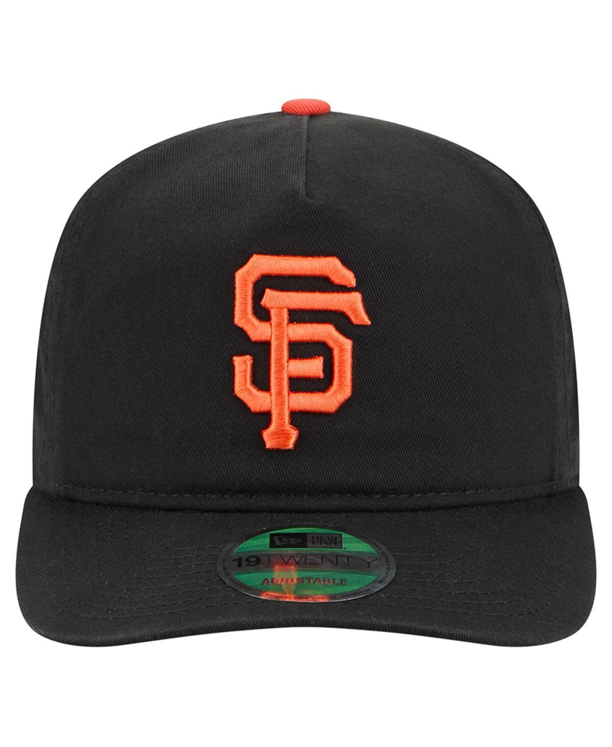 New Era Men's Black San Francisco Giants Team 19twenty Adjustable Hat In Black