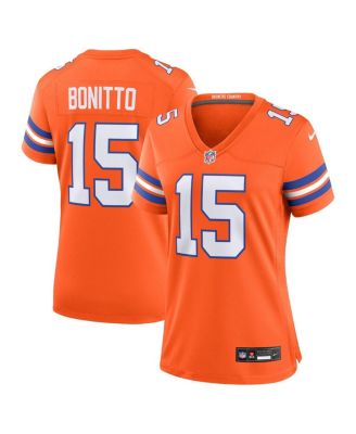 Nike - Women's Nik Bonitto Orange Denver Broncos Alternate 2 Mile High Collection 1977 Throwback Game Jersey