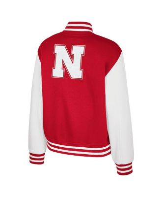 Women's Texas Scarlet Nebraska Huskers French Baguette Full Snap Fleece Jacket