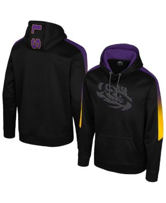 Colosseum - Men's Black LSU Tigers The Gang Blackout Hoodie