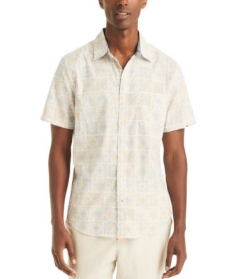 Nautica - Men's Printed Short-Sleeve All-Over Print Shirt