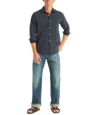 Men's Printed Long-Sleeve Shirt