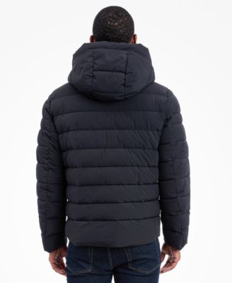 Men's Dressy Hooded Stretch Packable Jacket
