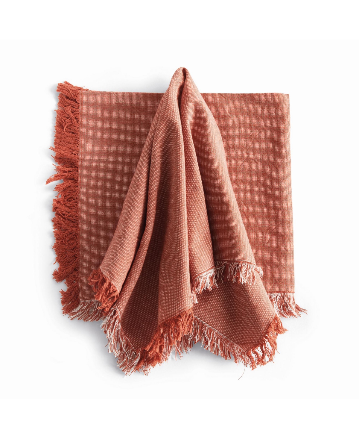 Napa Home & Garden Aura Dinner Napkins - Rust - Pre-Washed Cotton - 4pc