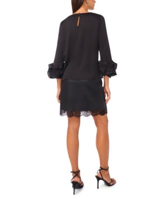 Women's Cowl Neck Tiered Top