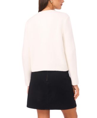 Women's Patch Pockets Long Sleeves Cardigan