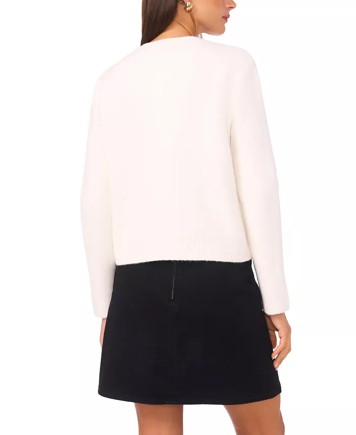 Women's Patch Pockets Long Sleeves Cardigan - thumbnail 2