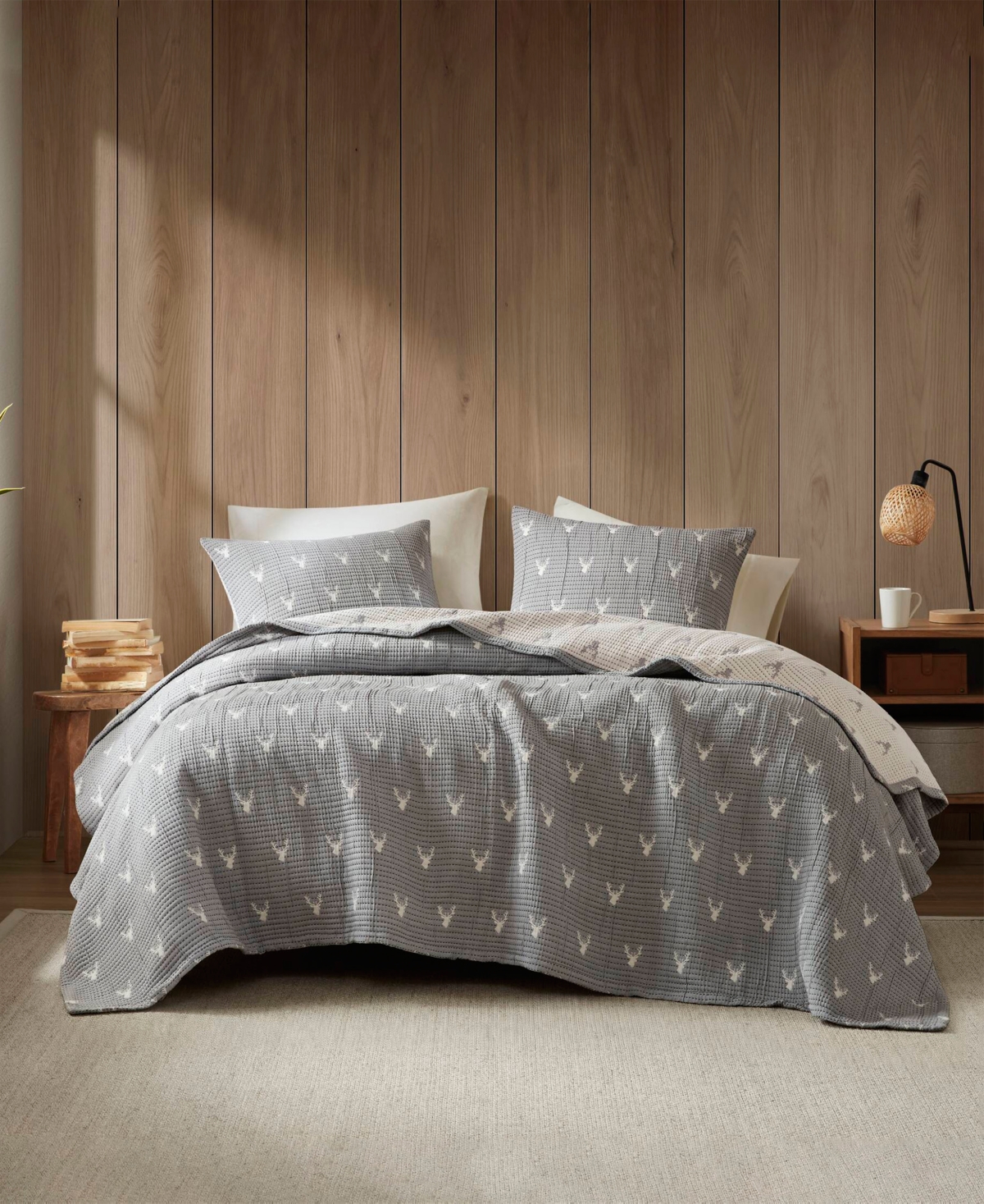 Woolrich Keystone Matelasse 3-pc. Coverlet Set, King/cal King In Gray