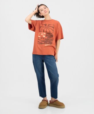 Junior's Oceanic Heritage Graphic Cotton T-Shirt 