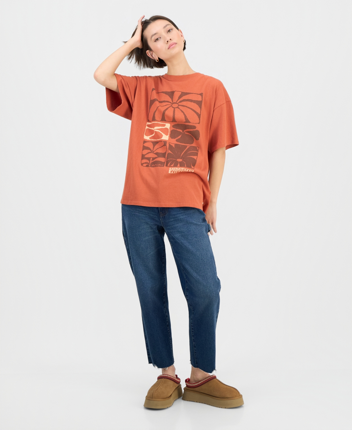 Rip Curl Junior's Oceanic Heritage Graphic Cotton T-shirt In Multi