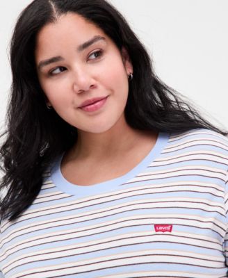 Plus Size Mandy Stripe Perfect T-Shirt