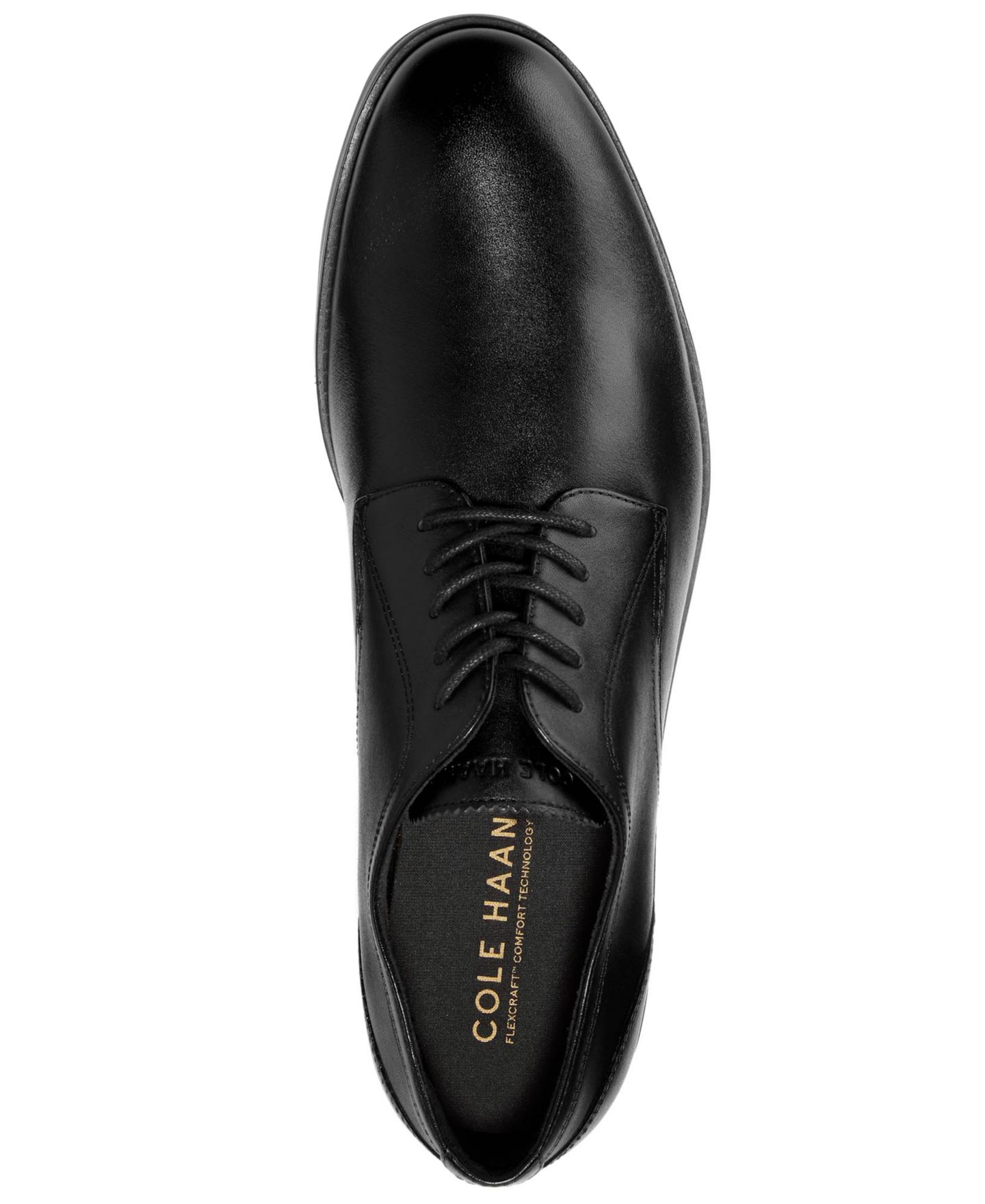 Обувь Cole Haan Men's Newmark Grand Plain Toe Oxford, цвет: Чёрный — фото 3