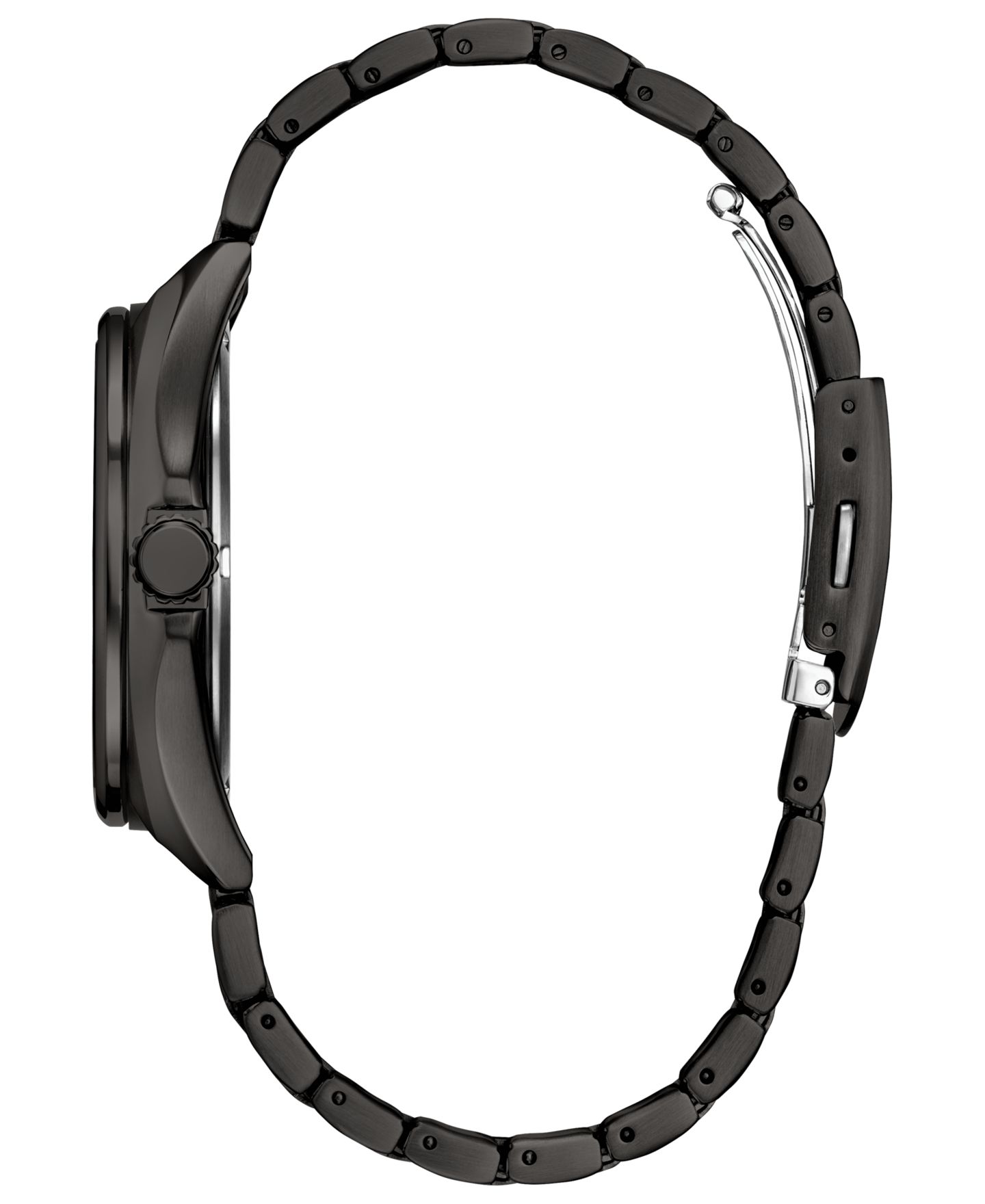 Мужские часы Citizen Sport Casual Black-Tone Stainless Steel Bracelet Watch 42mm — фото 2