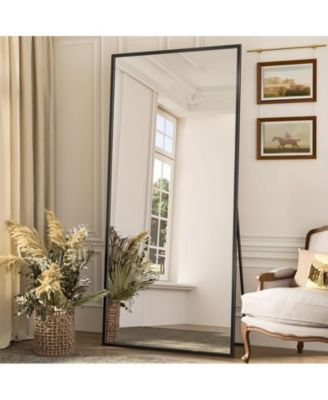 Full Length Mirror 71"x30" Oversized Floor Mirror for Living Room Cloakroom Rect Style