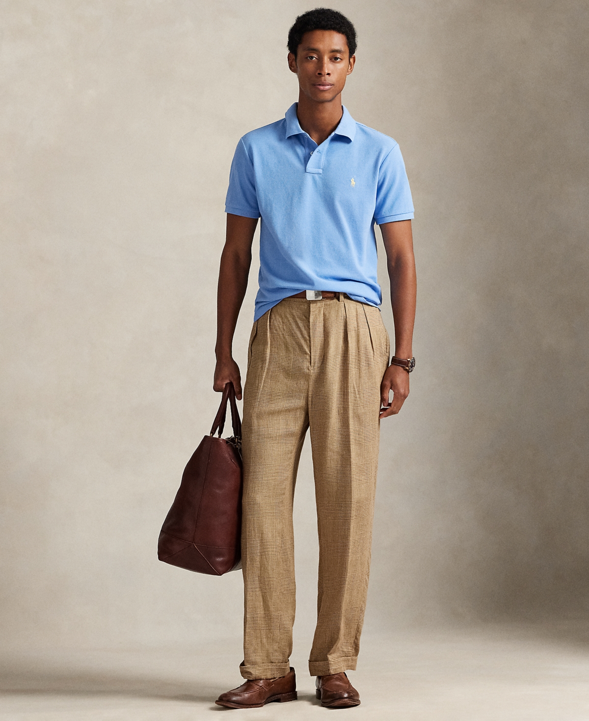 Polo Ralph Lauren Men's Custom Slim Fit Mesh Polo In Blue