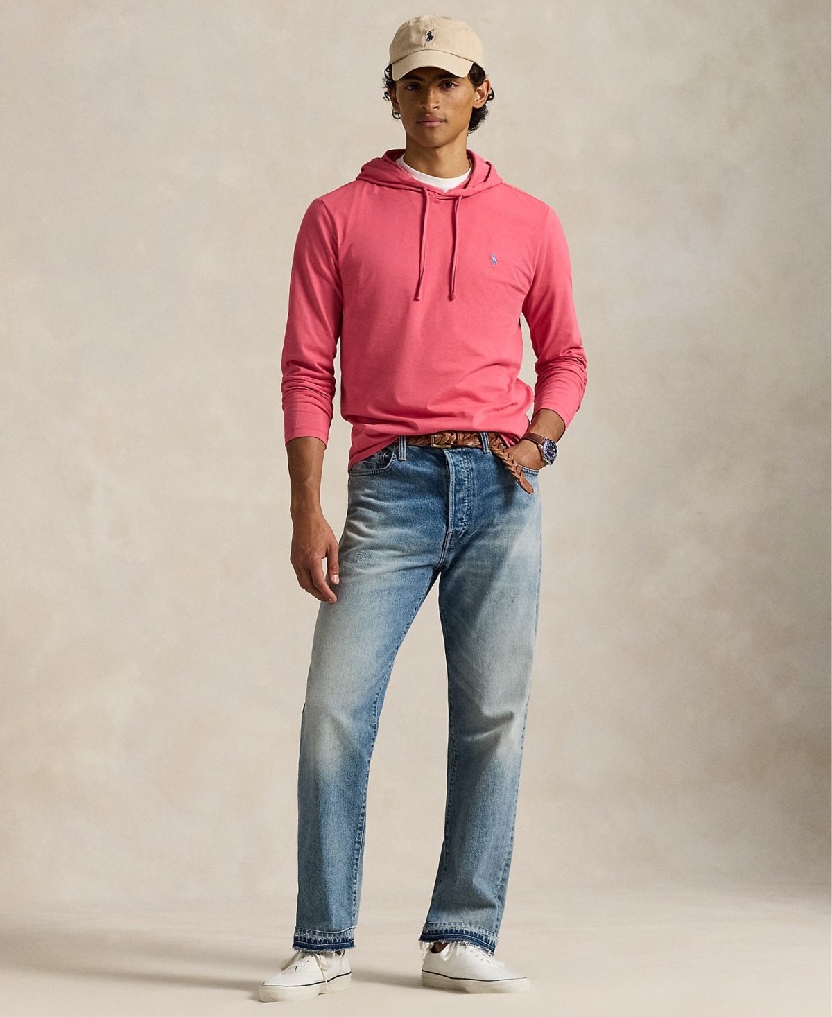 Polo Ralph Lauren Men's Jersey Hooded T-shirt In Multi