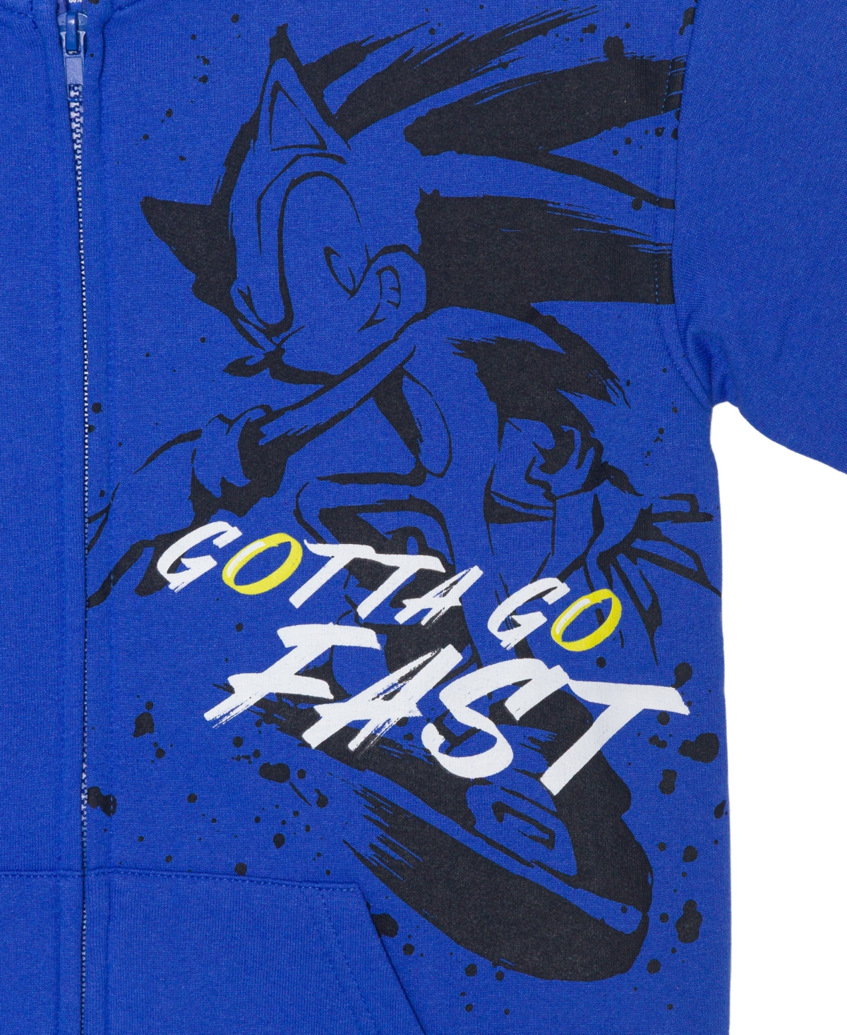 Sonic Boys 5-20 Ink Blot Fast Printed Long Sleeves Hoodie In Blue