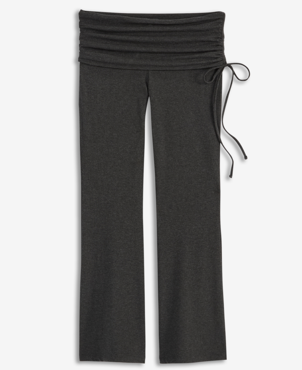 Inc International Concepts Petite Foldover-waist Wide-leg Pants, Macy's Exclusive In Gray